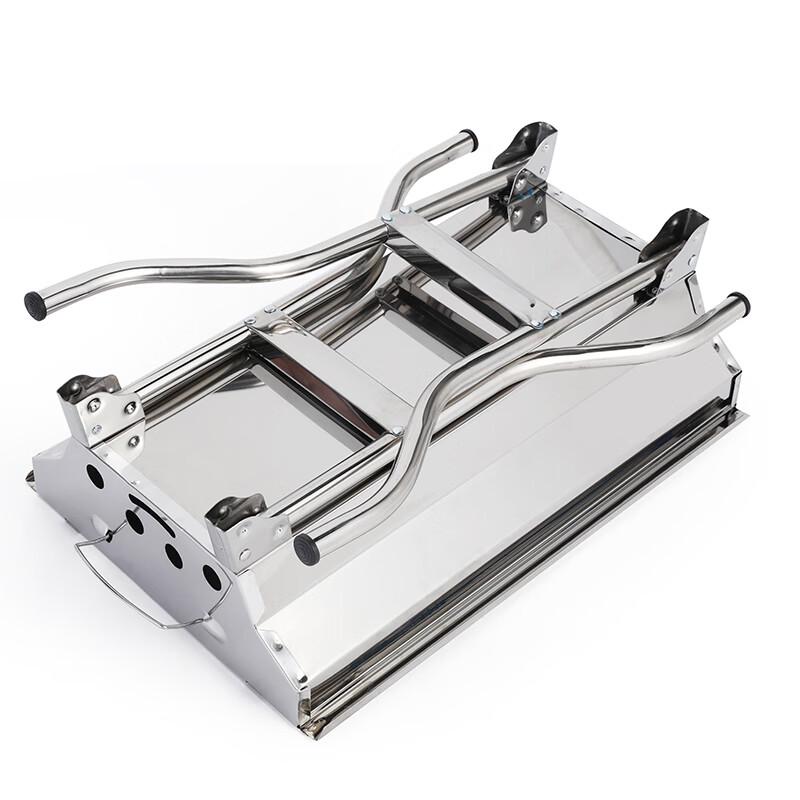 Hanlemeitu Portable Foldable Stainless Steel Charcoal BBQ Grill
