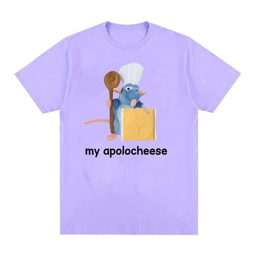 

Футболки My Apolocheese Rat с плюшевым сыром и забавными мемами, мужские и женские повседневные модные хлопковые футболки большого размера высокого качества, летние топы