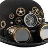 Steampunk Styles Oval Top Hat With Removable Goggles And Compasses Halloween Costume Accessory for Women and Men
