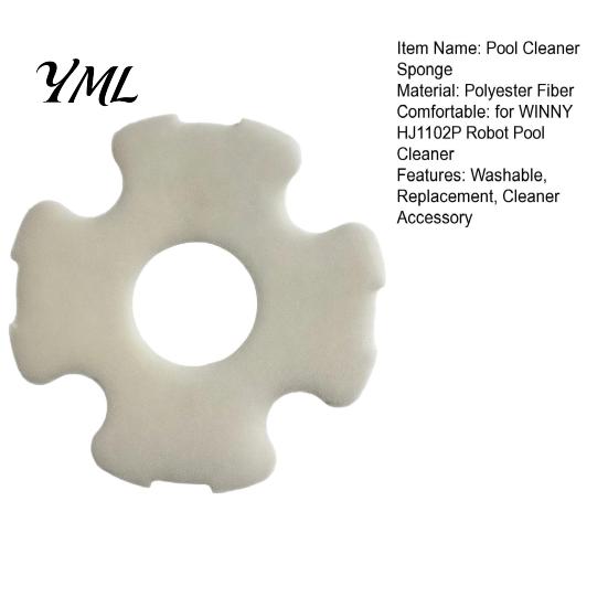 Pool Scrubber Replacements 1/2/4/5/7Pcs Cleaner Sponge Pads for WINNY HJ1102P Robotic Cleaner, Maintenance Accessories Washable Filter Foam