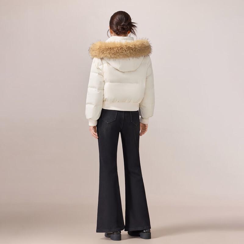 IEF Women's American Casual White Duck Down Jacket