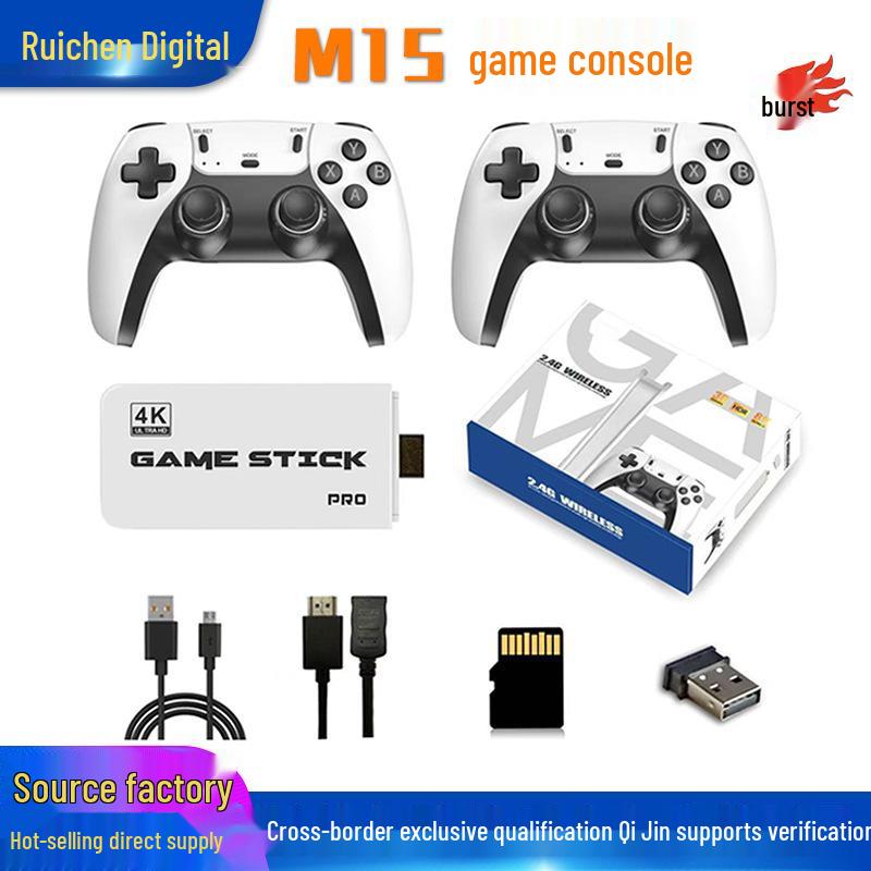 M15 Wireless 4K HDMI Game Console & Controller for PS Arcade