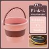 Silicone Collapsible Bucket for Car Wash and Fishing Multifunctional Basin Large Capacity Household Items 17L