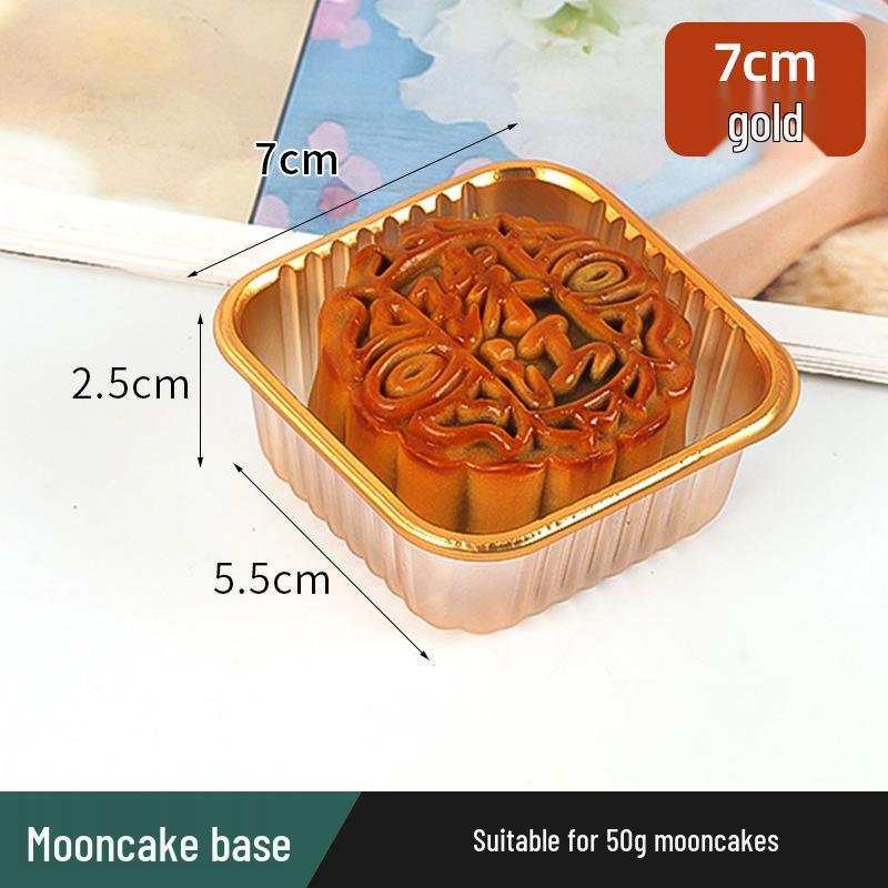 Golden Mooncake Blister Packaging: Salted Egg Yolk Pastry Tray with Mung Bean Cake Blister Box.