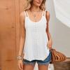 Vest Fashion Casual Lace Up Wavy Sleeveless Pullover