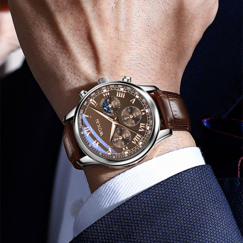 Casual Quartz Watch Six-Pin Business Watch Creative Wrist Watch
