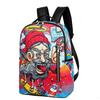 New camouflage color matching shark student schoolbag digital printing large capacity animation backpack backpack