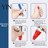 Glass And Ceramic Markers 12 Colors Flat Tip Paint Marker, Oil Based Broad Pen for Metal Tire Rubber Pens Steel Leather, Waterproof Quick Dry Touch Up