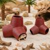 Plastic Reptile Tunnel Shelter Artificial Lizard Hideaway Cave Reptile Resting Cave  Terrarium