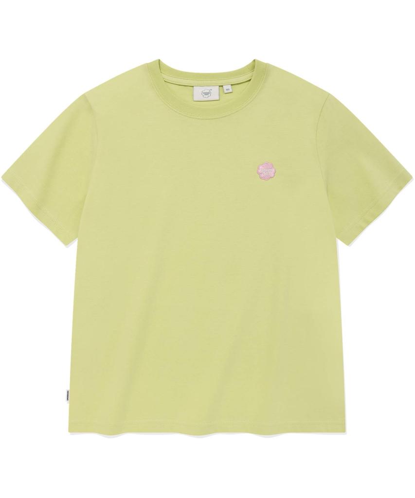 COVERNAT WOMAN Small Clover Heart T-Shirt Lime