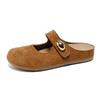 Versatile Women's Closed-Toe Retro Mules with Thick Soles - 2026 Spring Slip-On Casual Shoes