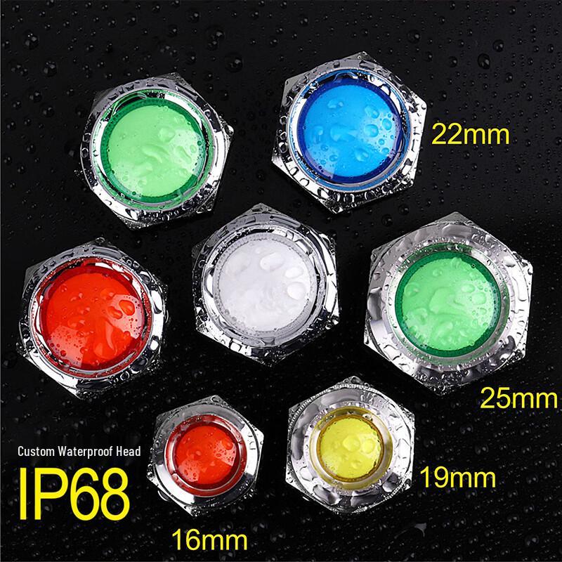 25mm Tri-Color Waterproof Metal Indicator Light