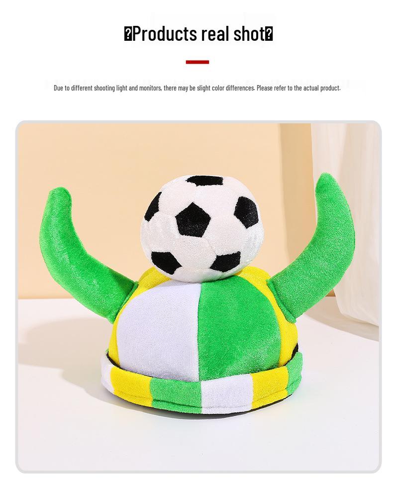 Carnival World Cup Football Bull Head Party Hat for Celebrations and Christmas