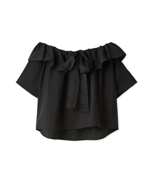 FRAY Tucked Volume Blouse Free Size I.D. Women's FWFB252108, Black,