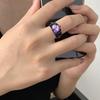 Goth Rings for Women Skeleton Punk Skull Ring Devil Wings Men's Jewelry Vintage Gothic Accessories Halloween Party