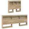 Storage Headboard Sonoma Oak 75 cm Particle Board