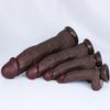 Extra Large Realistic Brown Dildo, Soft Liquid Silicone Sex Toy with Strong Suction Cup, Hands-Free G-Spot and Anal Pleasure for Women and Couples