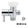 Chrome Finish Bidet T Adapter Solid Brass Tee Connector Premium Brass T Adapter  Handheld Toilet