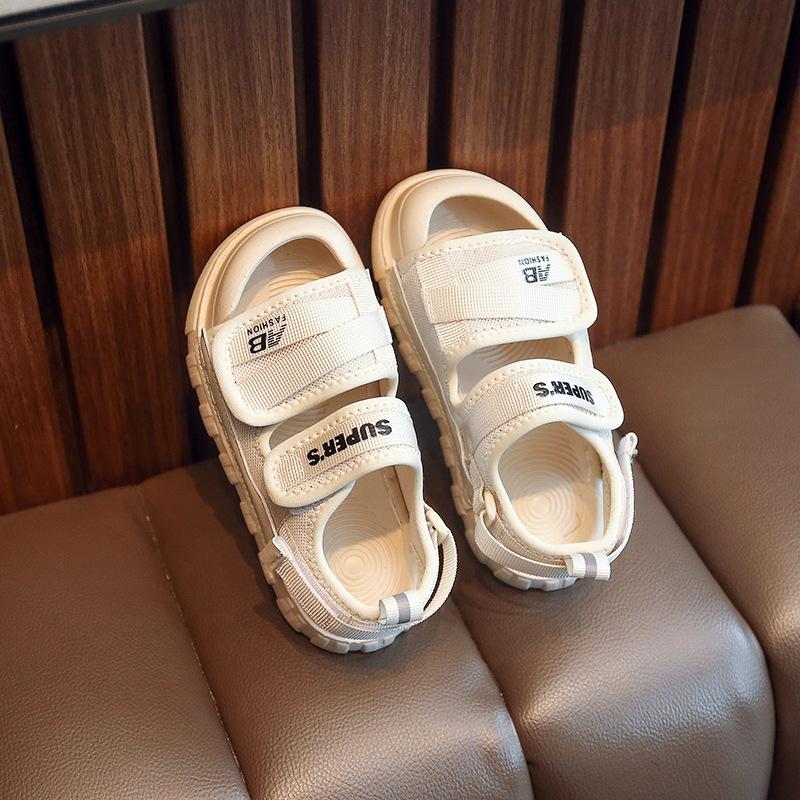 Children's sports sandals 2025 summer new children's baotou beach shoes soft sole fashion girls baby middle and older children