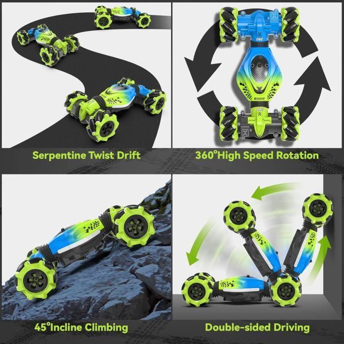 Voiture Télécommandée - Dysaim RC Stunt - 4WD - 360° Rotation - Musique Et Éclairage