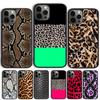 Fashion Sexy Leopard Print Panther Phone Case For iPhone 17 Air 16 15 14 11 12 13 Pro MAX Plus Cover Shell