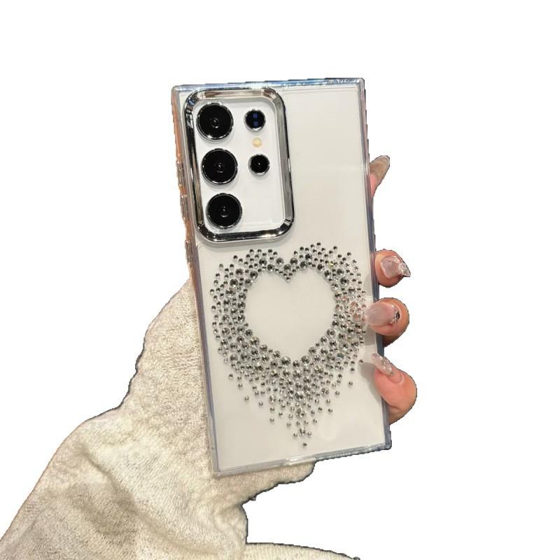 Samsung S11Ultra Mobile Phone Case Creative S11 Women's New S11 Luxury Protective Case Rhinestone Love S11
