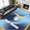 Tapis en Velours Cristal Texte Nom Personnalisé, Tapis de Sol Doux Antidérapant Décoration MaisonLazio FC