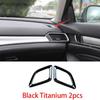 For Honda Accord 10Th 2018-2022 Black Titanium Dash L&R AC Air Outlet Vent Trim