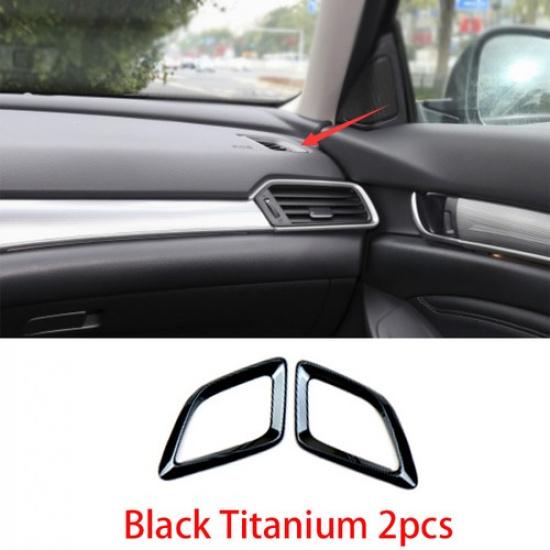For Honda Accord 10Th 2018-2022 Black Titanium Dash L&R AC Air Outlet Vent Trim