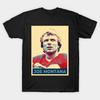 Men Black Print T-shirt Joe Montana No-Cut Transfer Paper Print Cotton Tshirt