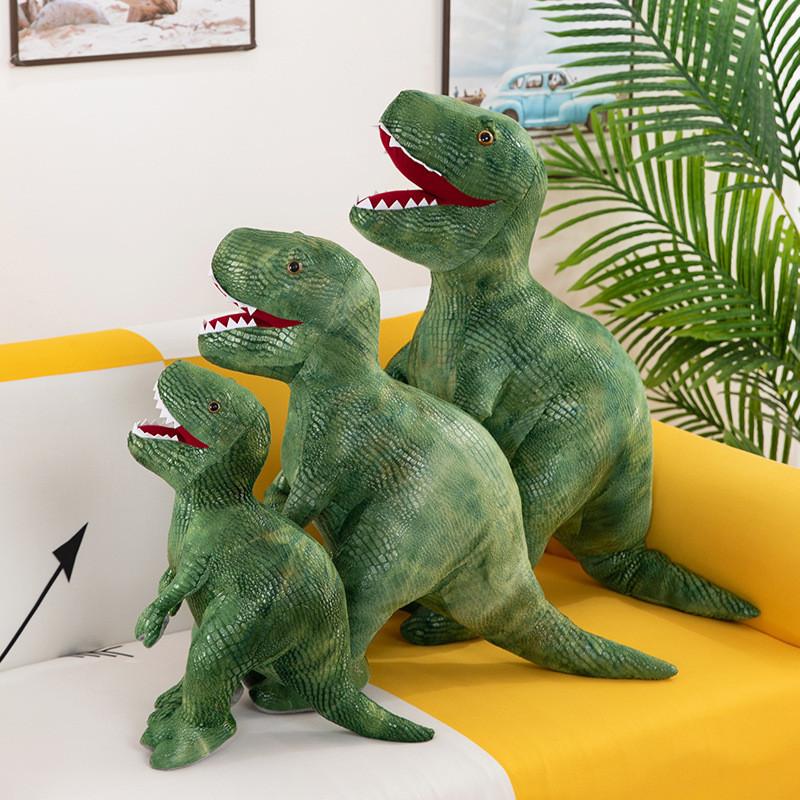 Adorable Dinosaur Plush Toy Soft Cuddly Tyrannosaurus Rex Pillow For Kids Boys Birthday Gift