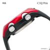 CREPHA TELVA Digital Water Resistant To 5 Urethane Sports Model Watch, Multi-Function, Radio-Controlled, ATM, Stopwatch, Strap, Red, Men's, TE-D254-RD