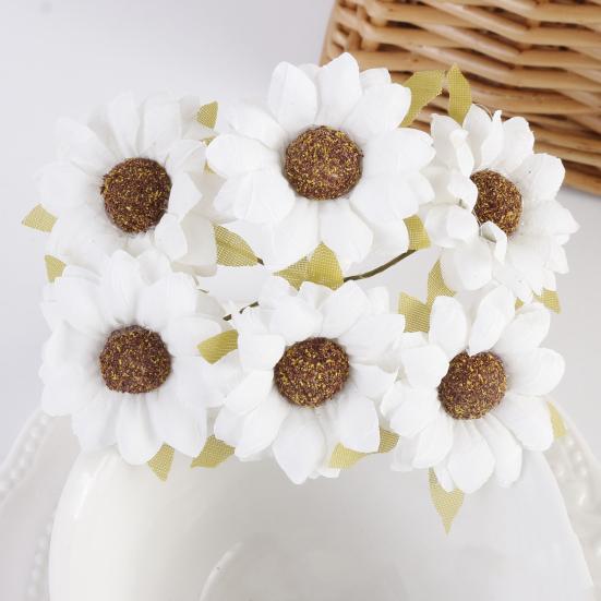 1 Bouquet Artificial Floral Vivid Practical DIY Ornamental DIY Realistic Artificial Fake Chrysanthemum Flower for Daily Life