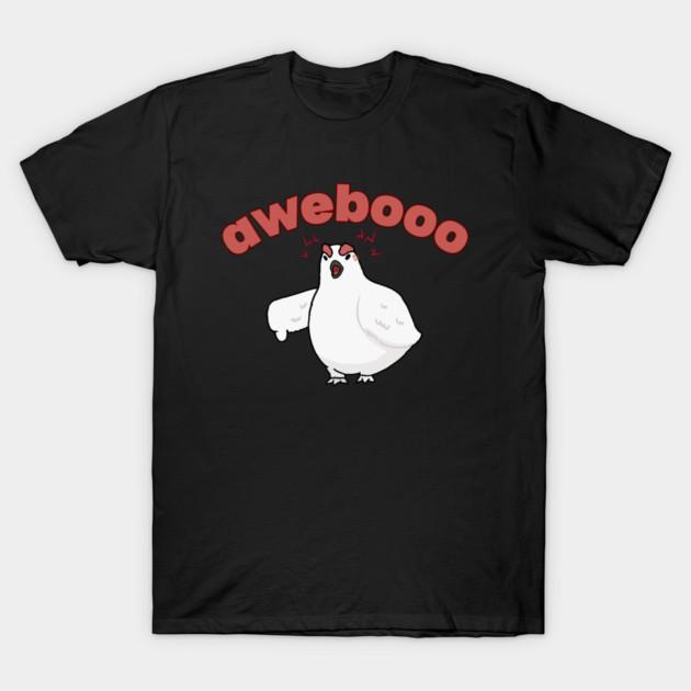 Asian Size Cotton Unisex Tshirt Print T-shirt Awebooo Angry Willow Ptarmigan T-shirt No-Cut Print Regular Fit