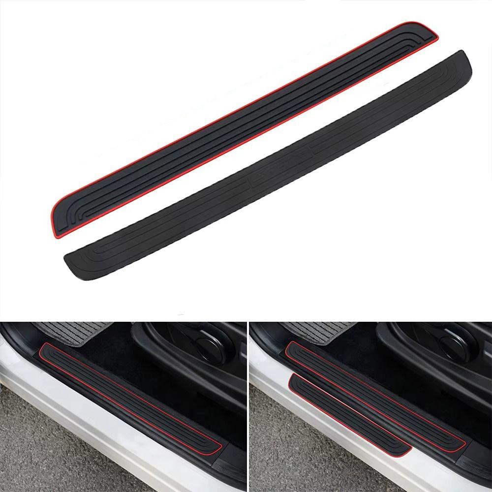 Car Rear Door Edge Guard Anti-Scratch Rear Bumper Guard Cuttable Rubber Mouldings Pad  Trunk Door
