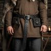 Embossed Viking Renaissance Belt Vintage Leather Medieval Waistband Retro Celtic Belt  Photo Pros