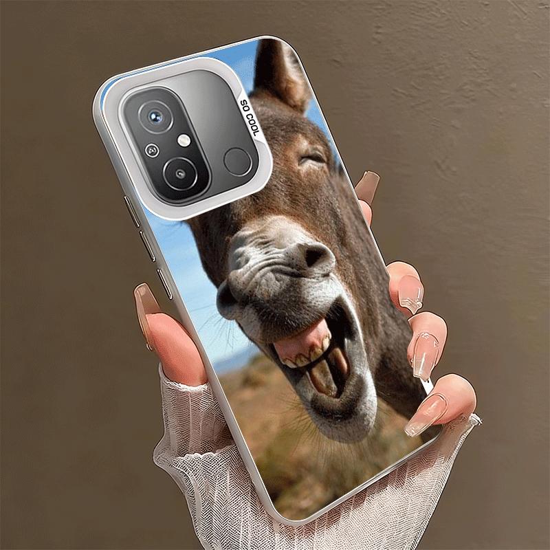 

Funny Donkey Animal Soft Phone Case for Xiaomi Redmi 15C 15 14C 13C 12C Poco X5 X6 X7 Pro X3 F8 F7 Ultra M8 13 12 Cover Back She Xiaomi Poco X5 Pro