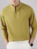 2026 Spring Men's Seamless Half-Zip Long-Sleeve Base Layer Shirt - Outdoor Casual Sports Top