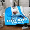 Manchester City Theme Printed Blanket - Perfect for Couch, Bed, Travel & Outdoor Use | Machine Washable, Cozy & Durable.