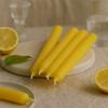 2x Dinner Candles Citrus Yellow 5 Pack