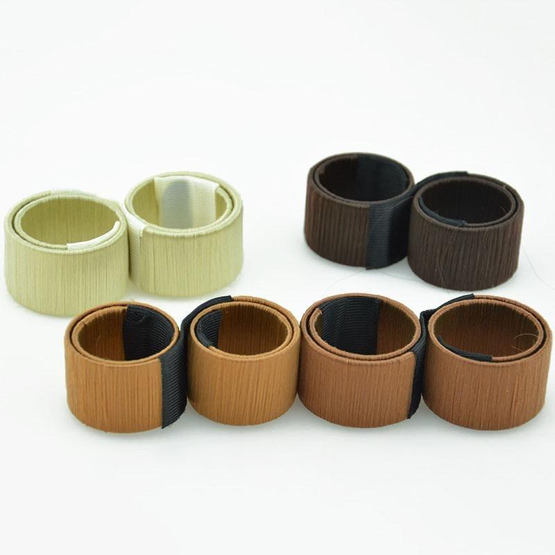 1PC Haarknoten Maker Werkzeuge Kopf Band Styling Synthetische Perücke Donuts Knospe Stirnband Ball Frauen Mädchen Haarband