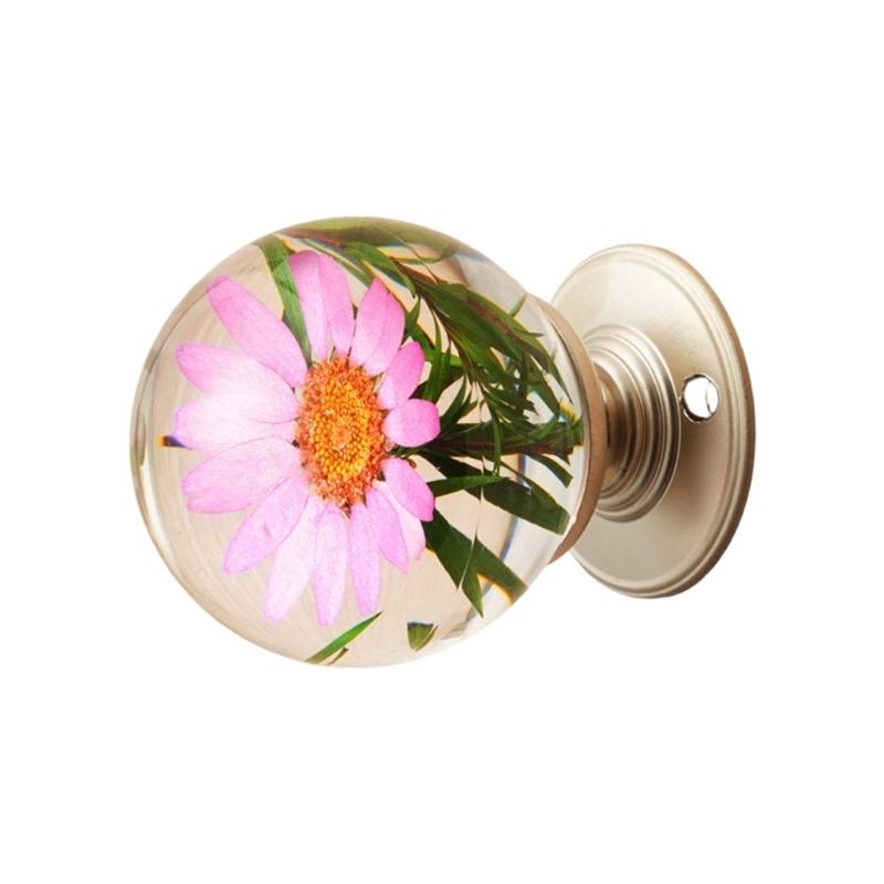 Door Pulls Unique Resin Wardrobe Knob Cupboard Handle Modern Furniture Handle Crystal Ball Shape Cabinet Door Handle
