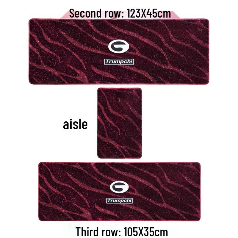 Floor Mats for Trumpchi E8 & M8: Middle Row, Imitation Cashmere, Commercial Vehicle Mats