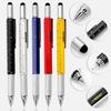 7-in-1 Multifunktions-Kugelschreiber Mit Modernem Handwerkzeug Messen Technische Lineal Schraubendreher Touchscreen-Stift Wasserwaage