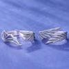 Angel Demon Wing Couples Prsteny pro ženy Hip Hop prsteny Otevřený prsten Šperky na palec