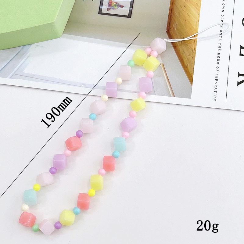 Pearl Bow Beaded Mobile Phone Lanyard Keychain Pendant Accessory