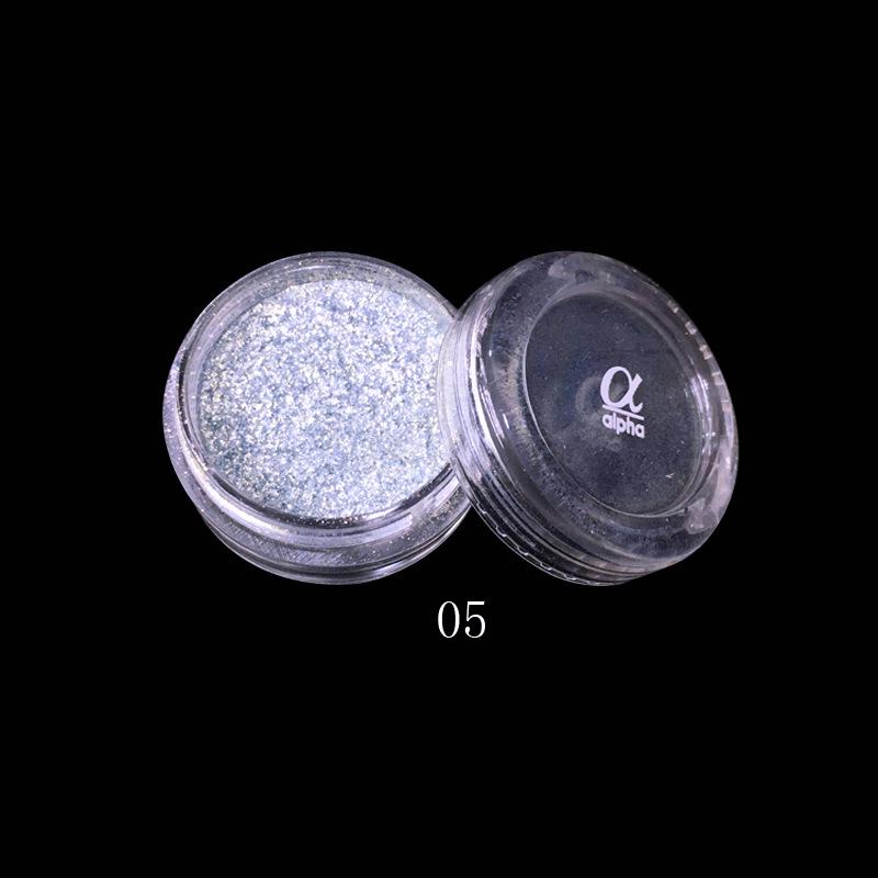Alpha Glitter Shimmer Powder: Brightening Highlighter for Stage, Bridal Makeup & Nail Art
