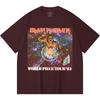 Camiseta Heavy Metal 100% Algodão 230 Gsm Estampa de Banda de Rock Música Popular Unissex Camiseta de Algodão Pesado