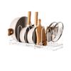 Adjustable Pot Rack Organizer Space Saving Pans Organizer Rack Kitchen Tools Cookware Rack  Indoor