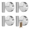BAAJ-No Drill Suction Cup Hooks 4Pcs Heavy Duty Bathroom For Shower Glass Window For Towels, Coat